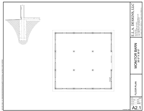 36X36 Monitor Barn Sheet A2.1